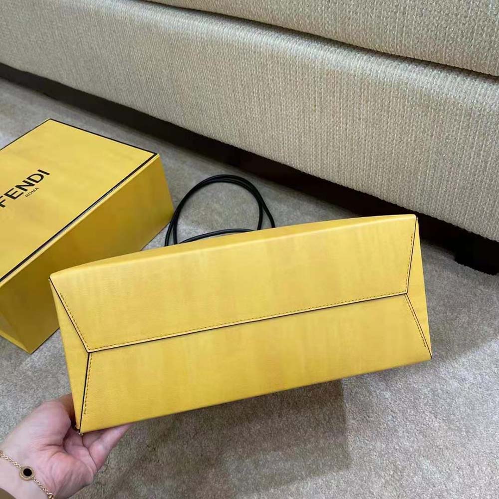 Fendi Men Fendi Pack Medium Shopping Bag Yellow Leather Bag - image 5