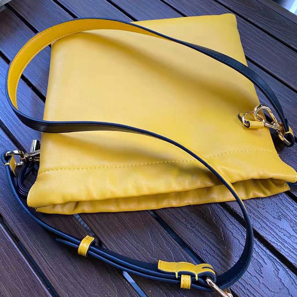Fendi Men Fendi Pack Small Pouch Nappa Leather Bag-Yellow - image 5
