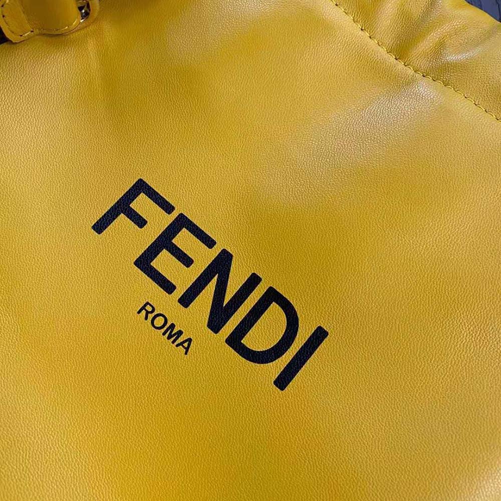 Fendi Men Fendi Pack Small Pouch Nappa Leather Bag-Yellow - image 7