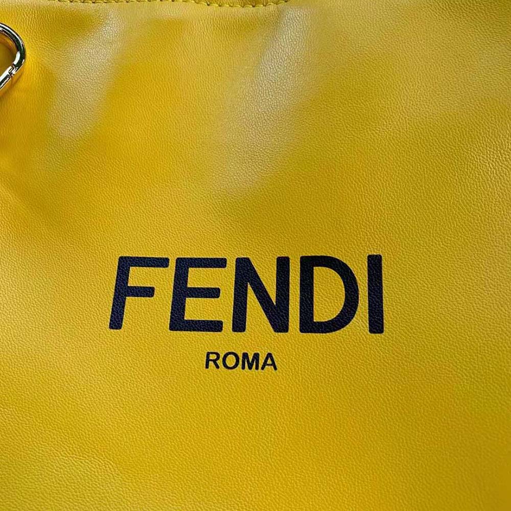 Fendi Men Fendi Pack Small Pouch Nappa Leather Bag-Yellow - image 6