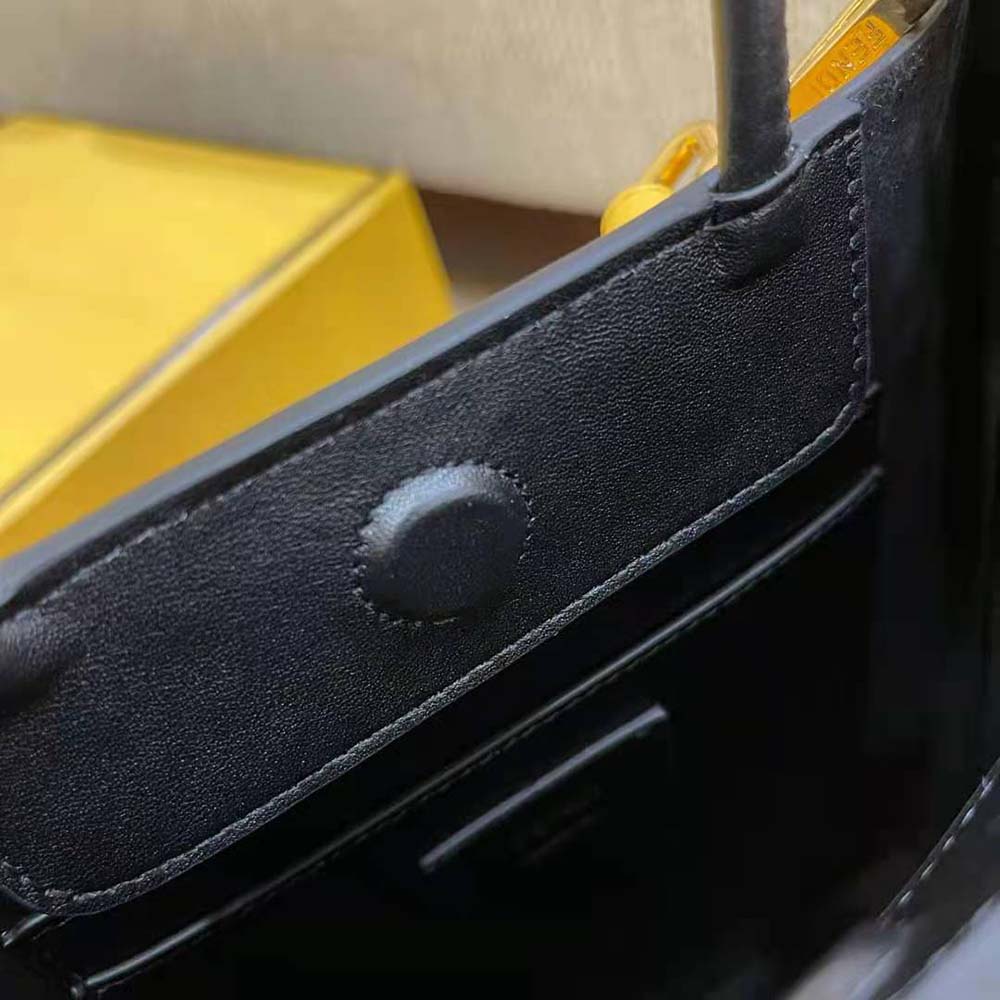 Fendi Men Fendi Pack Small Shopping Bag Yellow Leather Bag - image 9