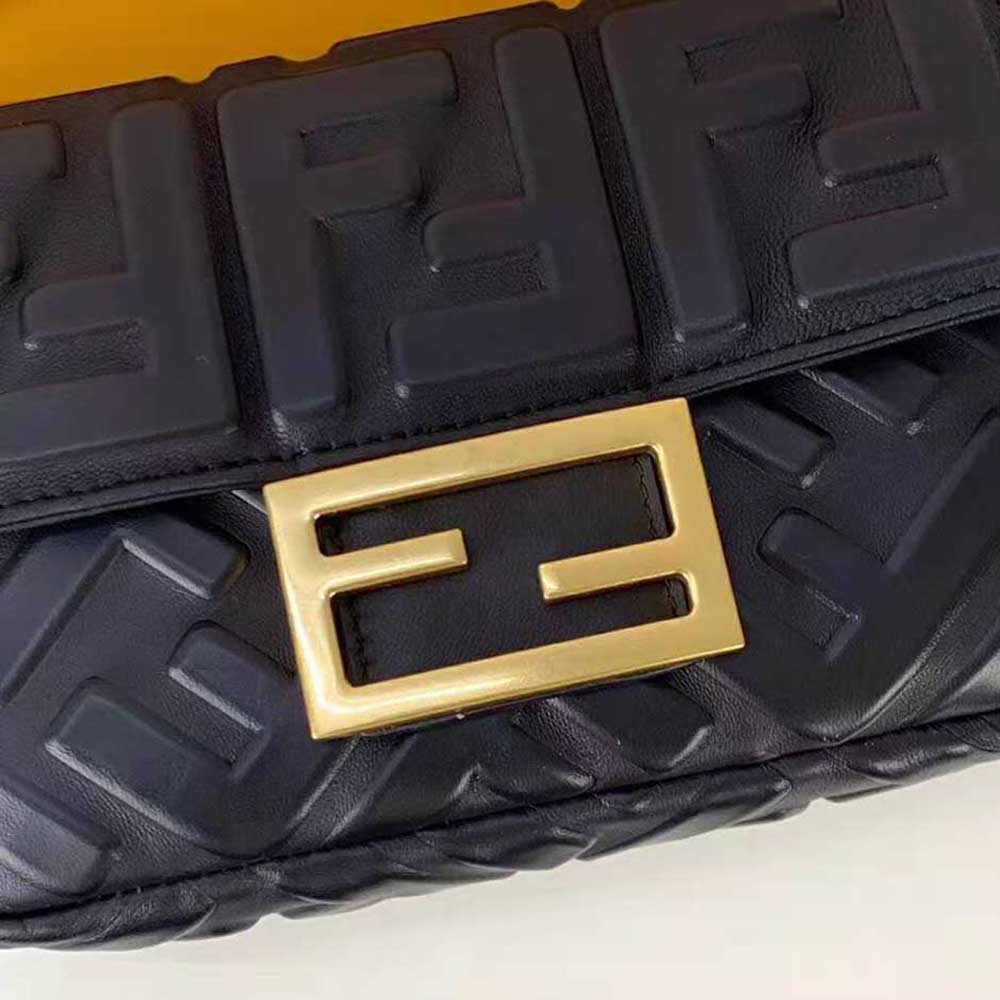 Fendi Women Baguette Black Leather Bag - image 7