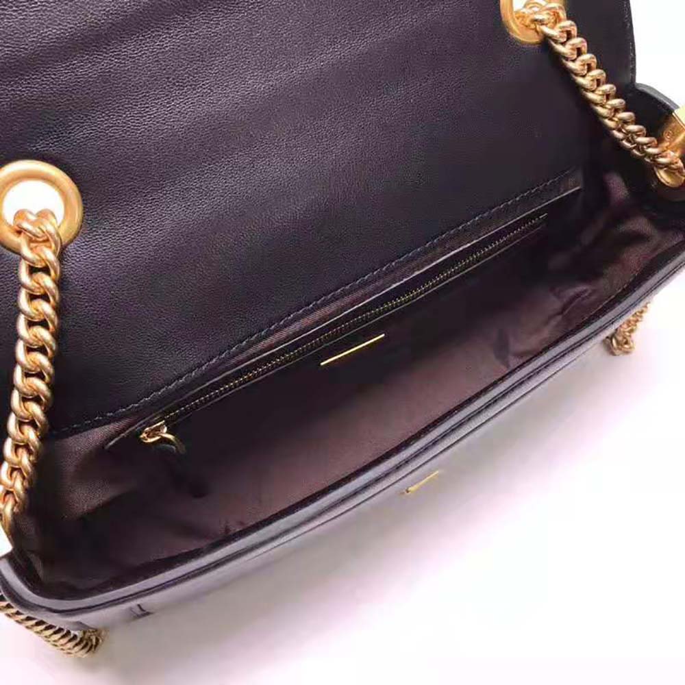 Fendi Women Baguette Chain Black Nappa Leather Bag - image 10