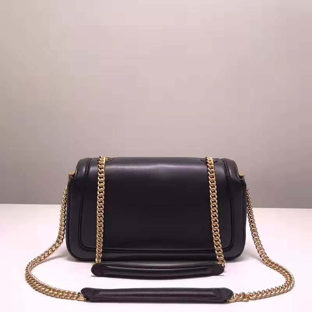 Fendi Women Baguette Chain Black Nappa Leather Bag - image 5