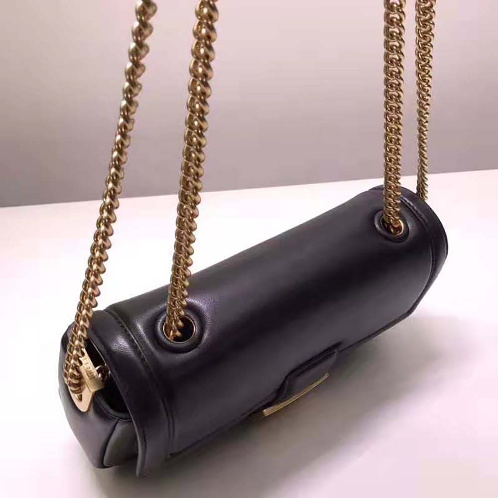 Fendi Women Baguette Chain Black Nappa Leather Bag - image 7