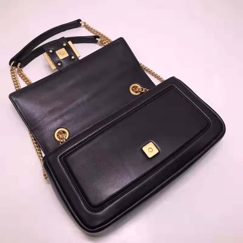 Fendi Women Baguette Chain Black Nappa Leather Bag - image 8