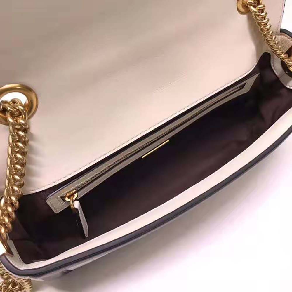 Fendi Women Baguette Chain Black and White Nappa Leather Bag - image 9
