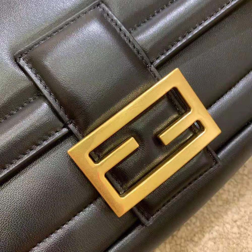 Fendi Women Baguette Chain Nappa Leather Bag-Black - image 4