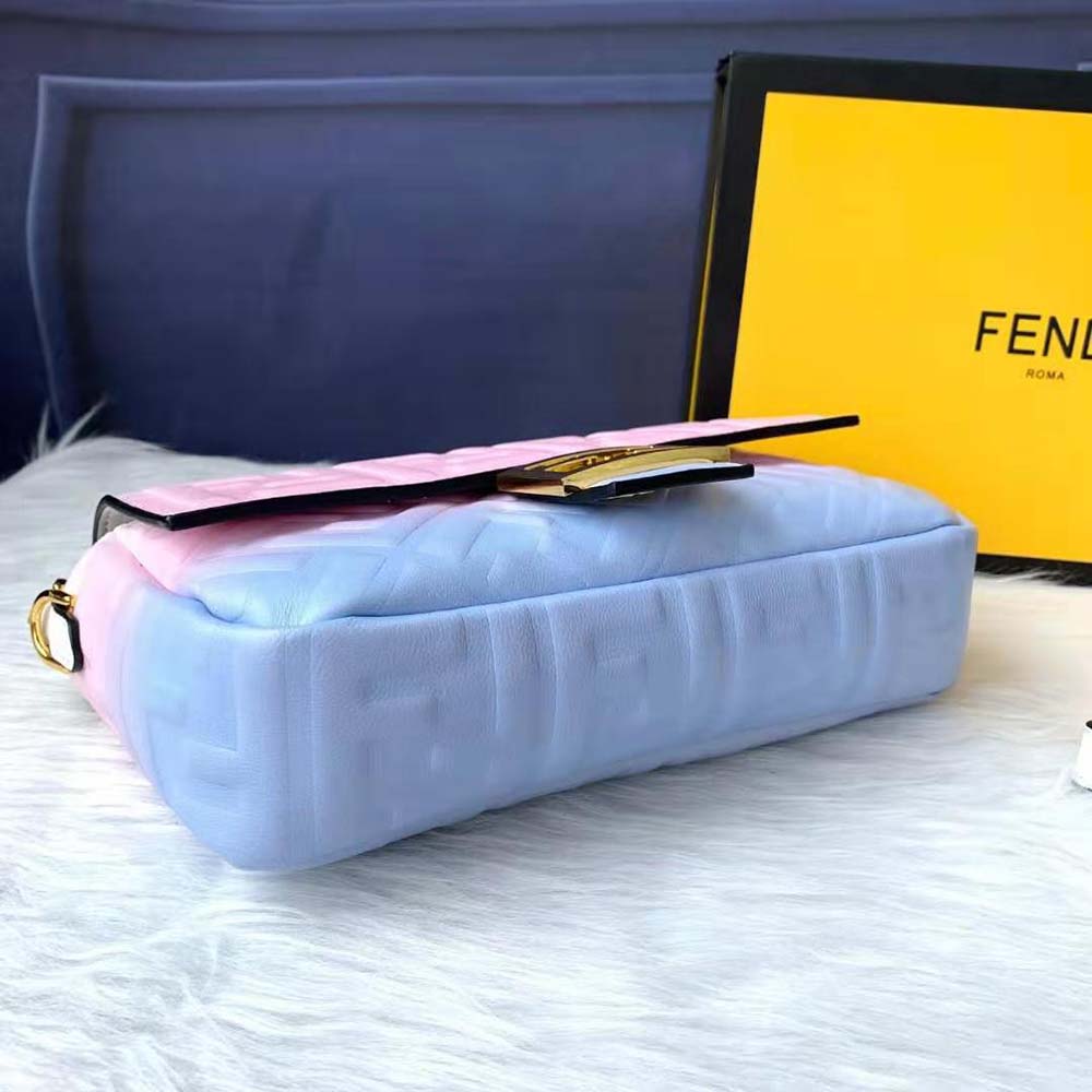 Fendi Women Baguette Graduated Color Nappa Leather Bag - image 5