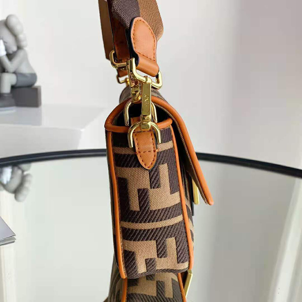 Fendi Women Baguette Green Canvas Bag - image 6
