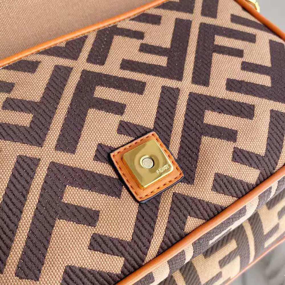 Fendi Women Baguette Green Canvas Bag - image 8