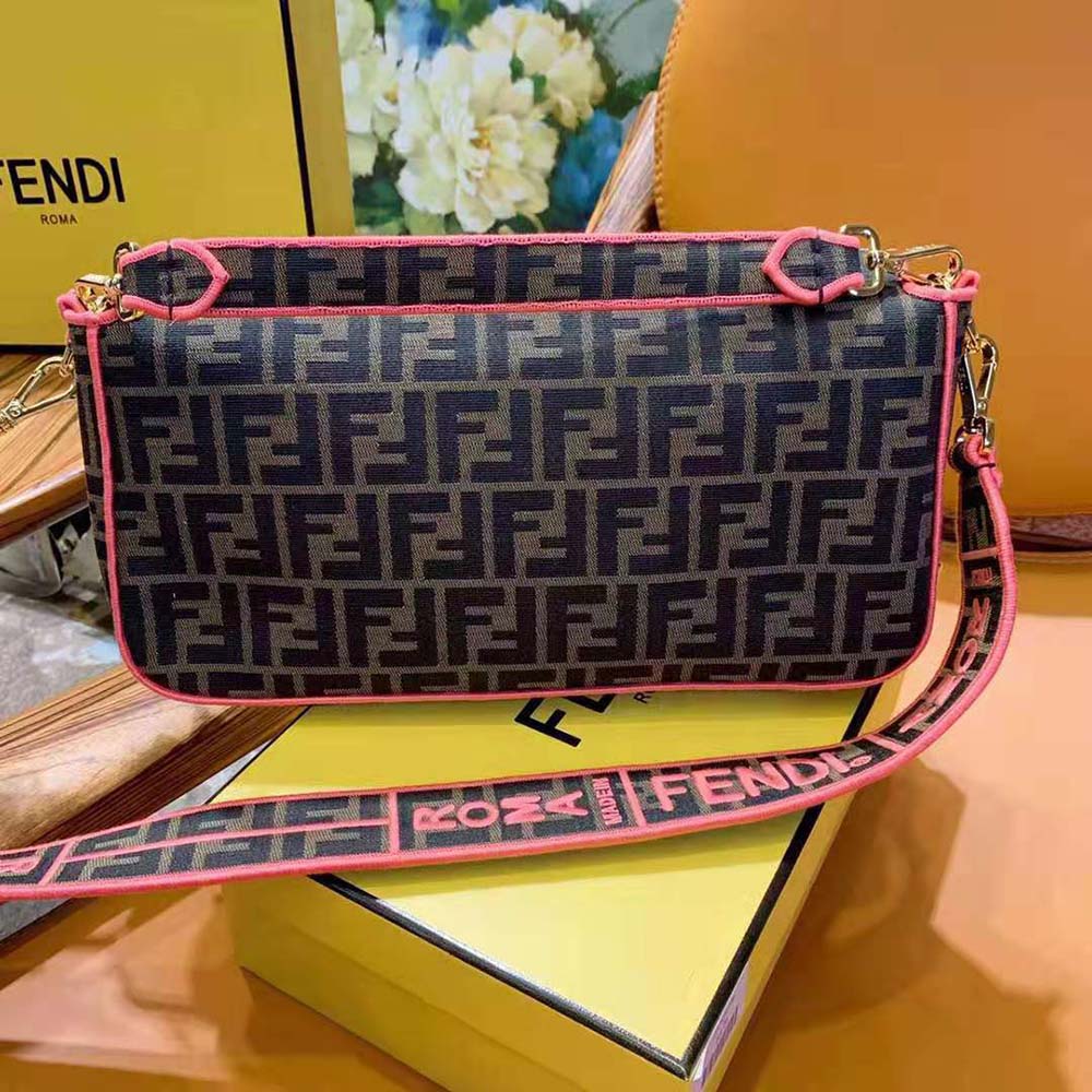 Fendi Women Baguette Large Fendi Roma/Amor Fabric Bag - image 4