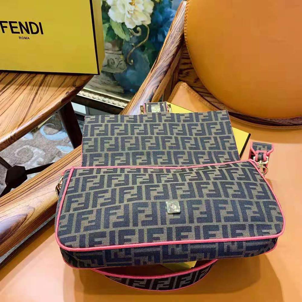 Fendi Women Baguette Large Fendi Roma/Amor Fabric Bag - image 8