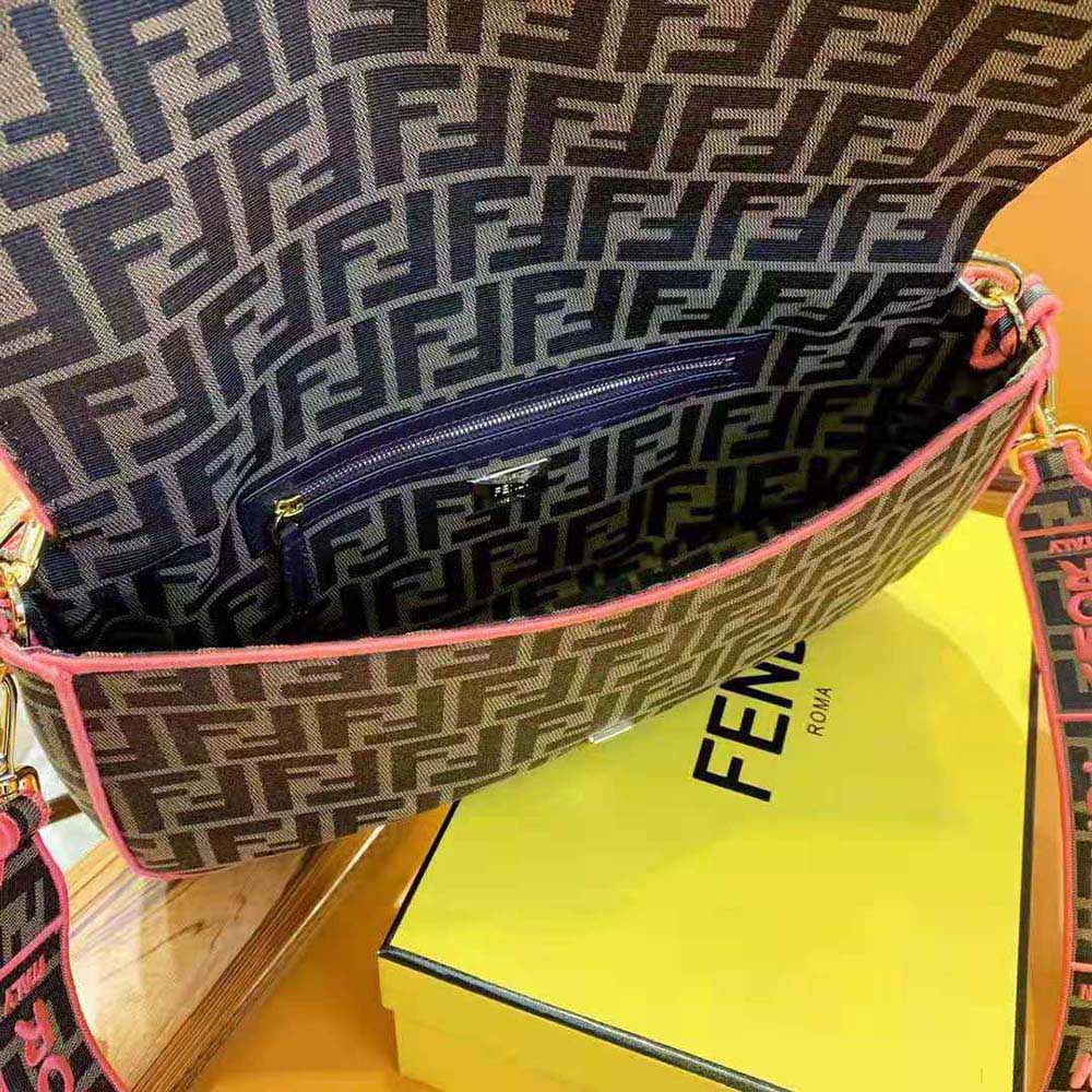 Fendi Women Baguette Large Fendi Roma/Amor Fabric Bag - image 9
