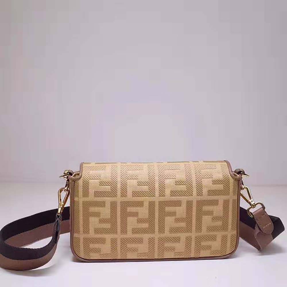 Fendi Women Baguette Natural Straw Bag - image 4
