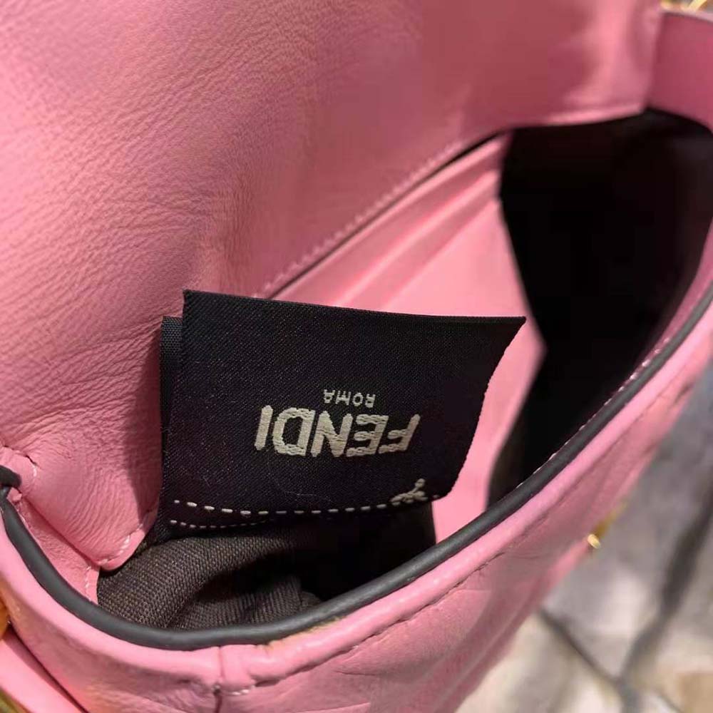 Fendi Women Baguette Soft Nappa Leather Bag-Pink - image 10