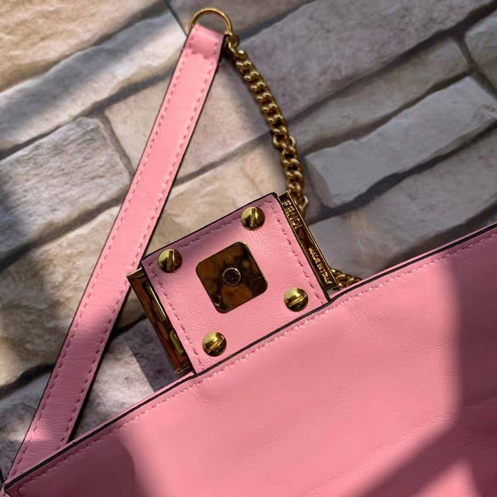 Fendi Women Baguette Soft Nappa Leather Bag-Pink - image 8