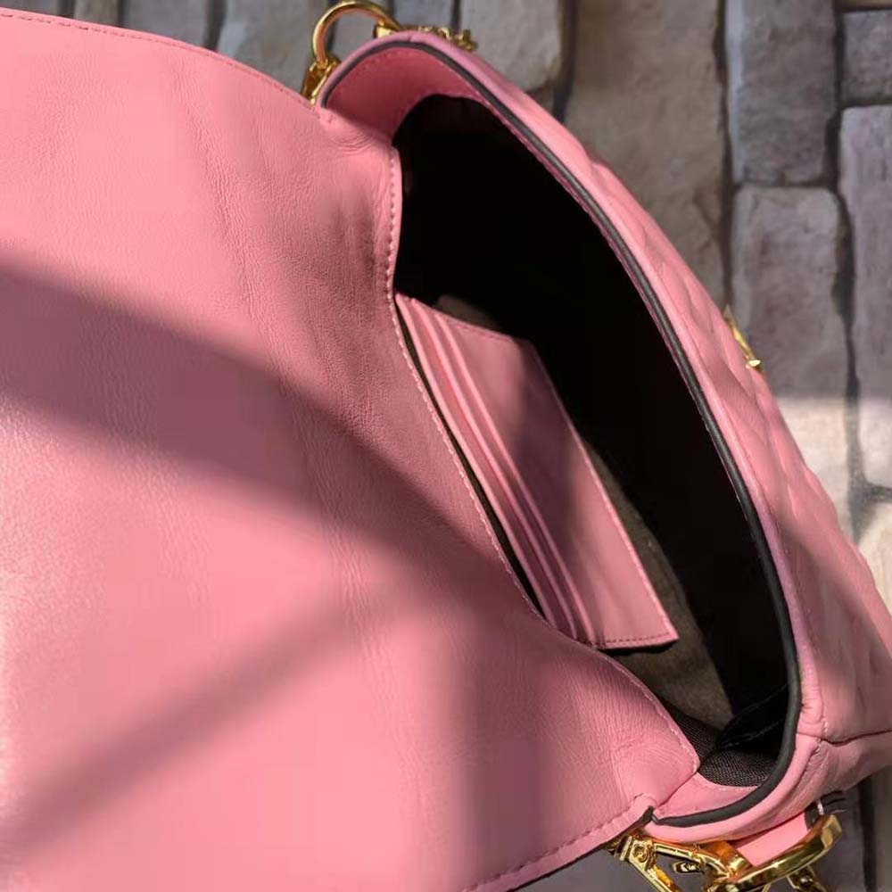 Fendi Women Baguette Soft Nappa Leather Bag-Pink - image 9