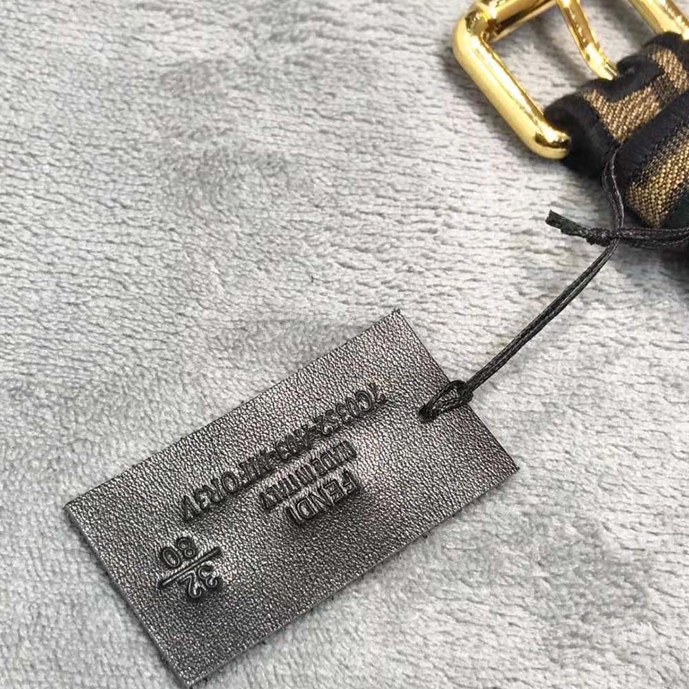 Fendi Women Brown Fabric Belt - image 8