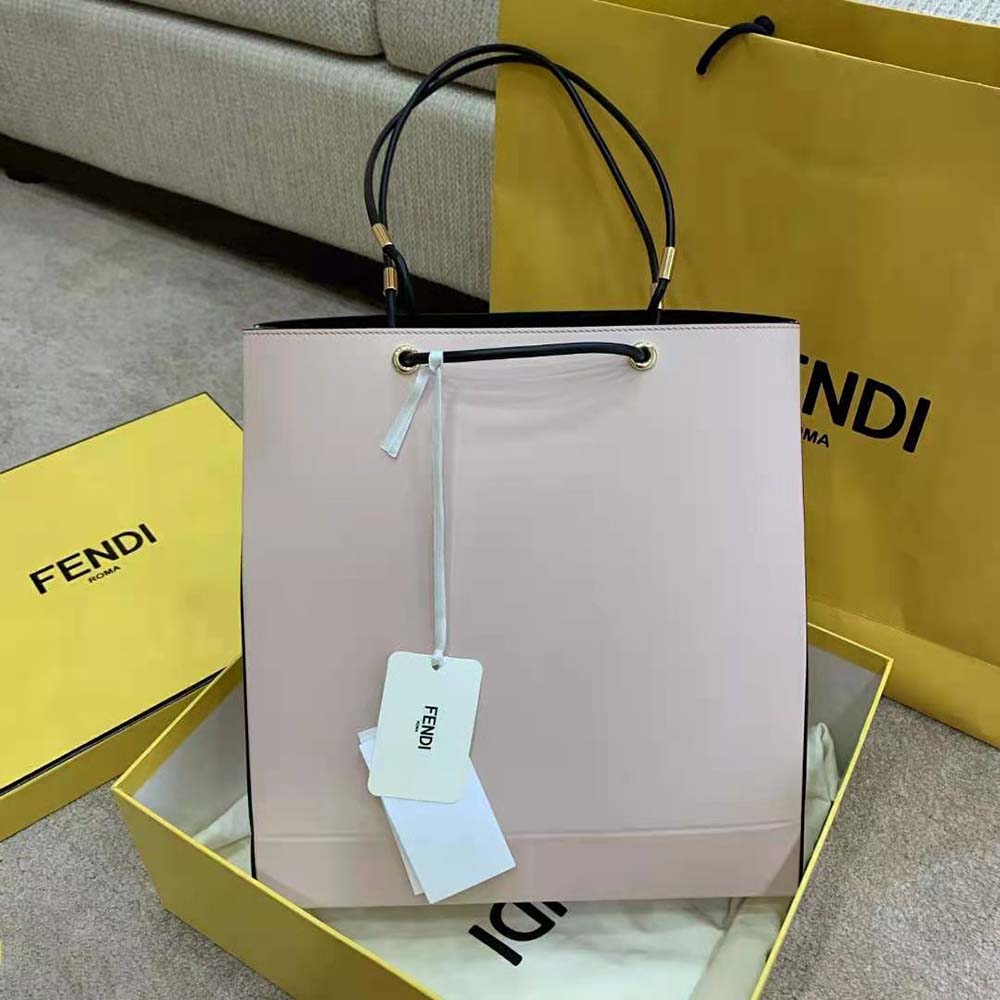 Side angle showing silhouette of Fendi Women Fendi Pack Medium Shopping Bag