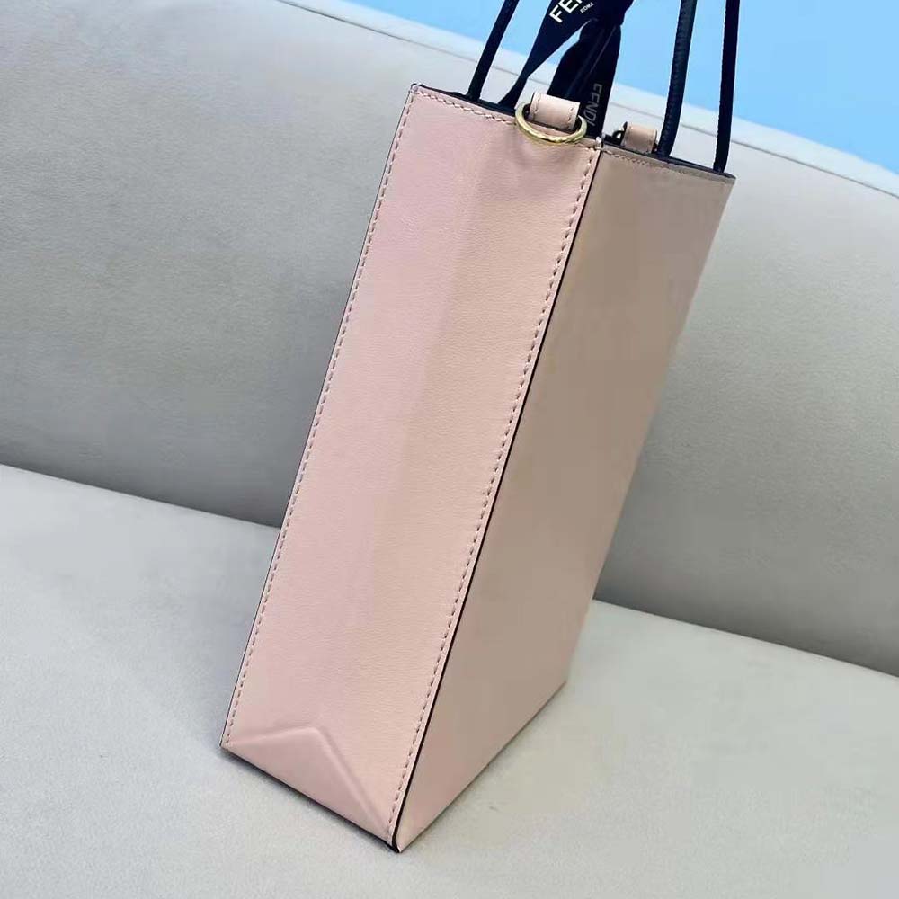 Fendi Women Fendi Pack Small Shopping Bag Pink Leather Bag - image 5