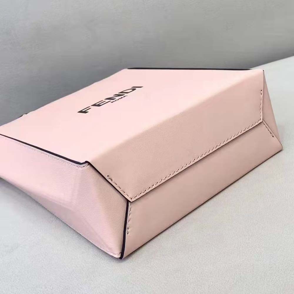 Fendi Women Fendi Pack Small Shopping Bag Pink Leather Bag - image 6
