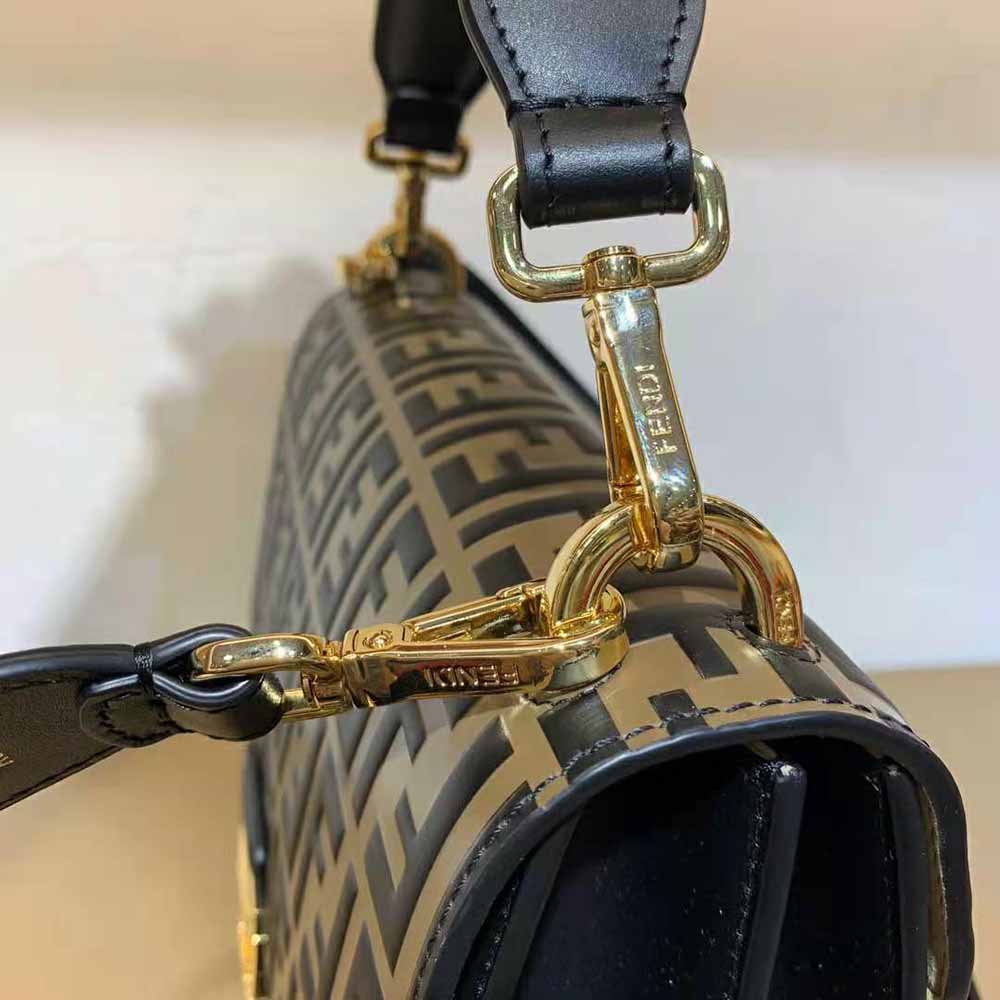 Fendi Women Kan U Black Leather Bag - image 6
