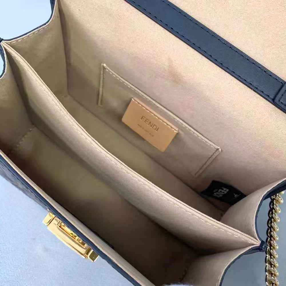 Fendi Women Kan U Small Brown Leather Mini-Bag - image 8