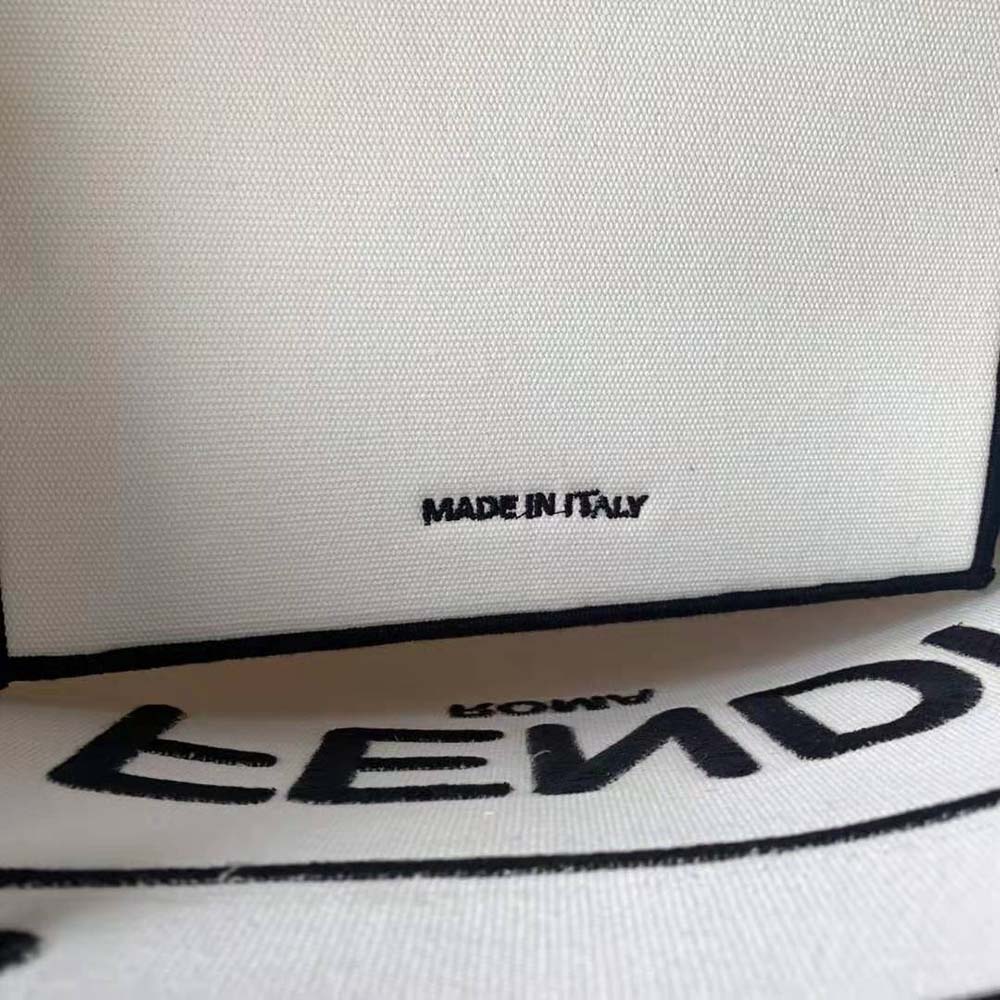 Fendi Women Medium Fendi Roma Shopper Undyed Canvas Shopper Bag - image 9