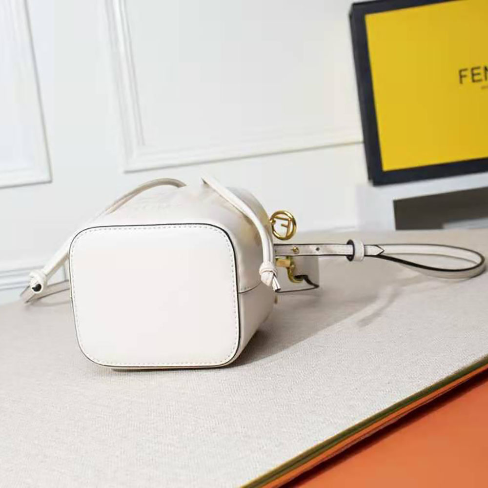 Fendi Women Mon Tresor Leather Mini Bag-White - image 5