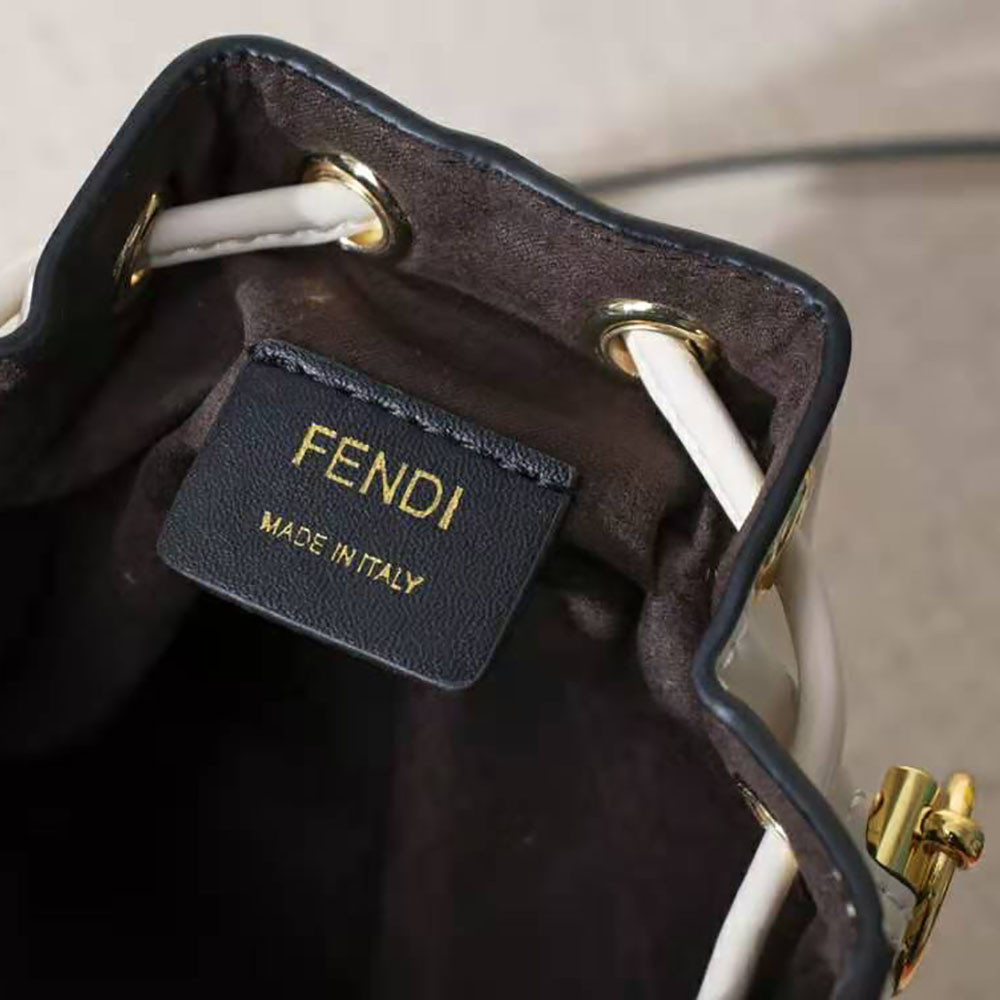 Fendi Women Mon Tresor Leather Mini Bag-White - image 10