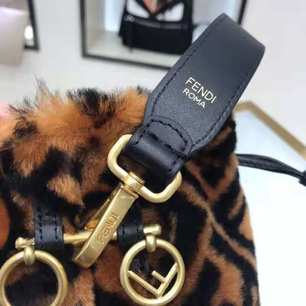Fendi Women Mon Tresor Mini-Bag in Brown Sheepskin - image 6