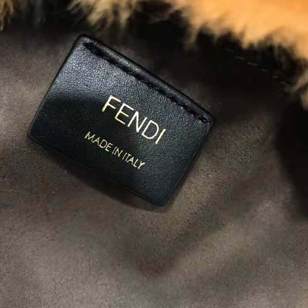 Fendi Women Mon Tresor Mini-Bag in Brown Sheepskin - image 9