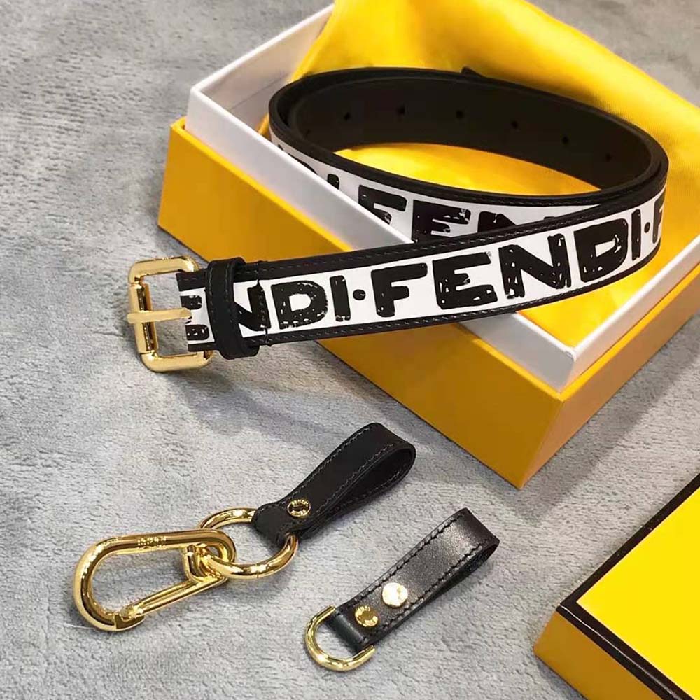 Fendi Women Multi-accessorized Fendi Belt with Key Ring and Clip - image 10