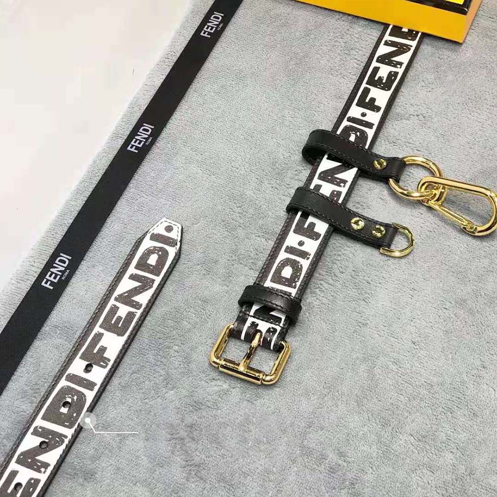 Fendi Women Multi-accessorized Fendi Belt with Key Ring and Clip - image 5
