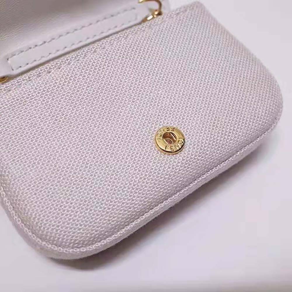 Fendi Women Nano Baguette Charm Beige Canvas Charm - image 6