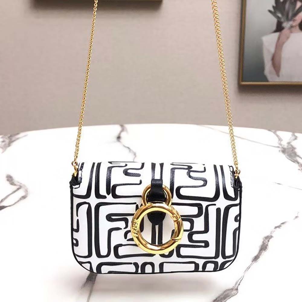Fendi Women Nano Baguette Charm White Nappa Leather Charm - image 7
