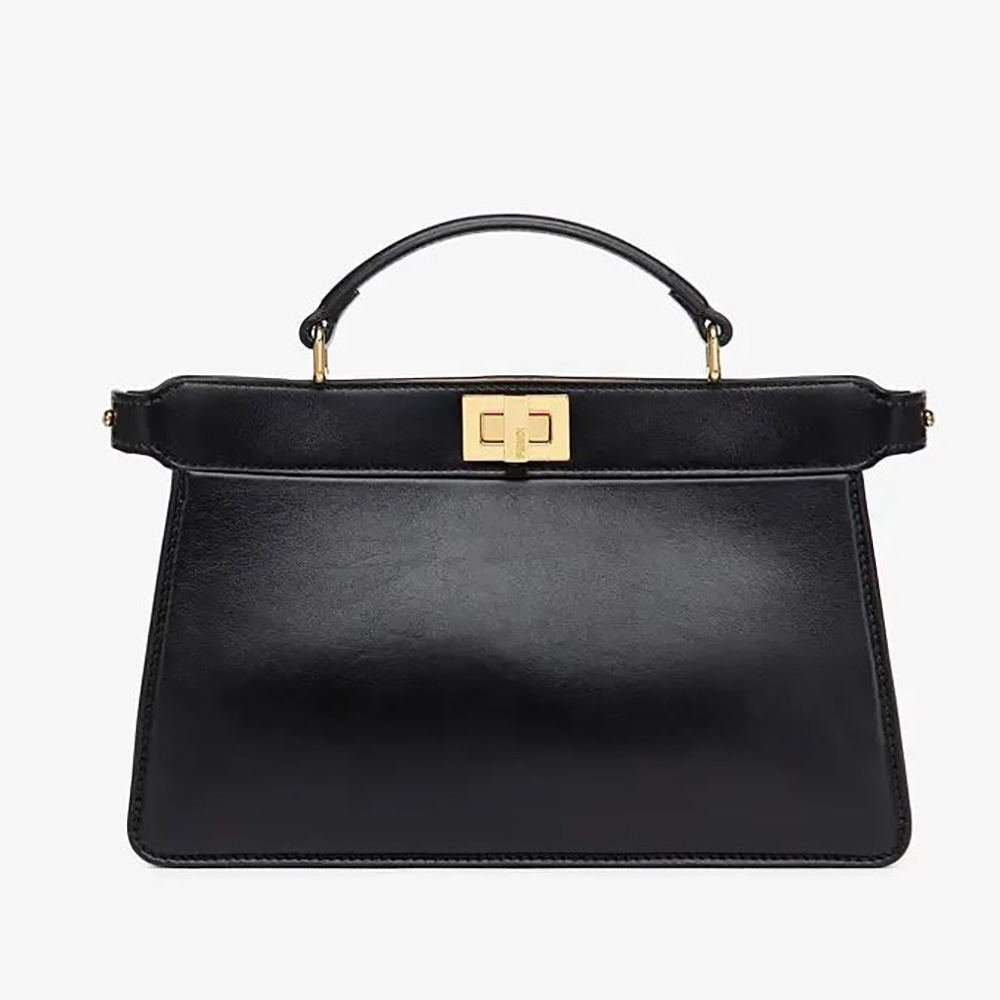 Fendi Women Peekaboo Iseeu East-West Leather Bag-Black - image 1
