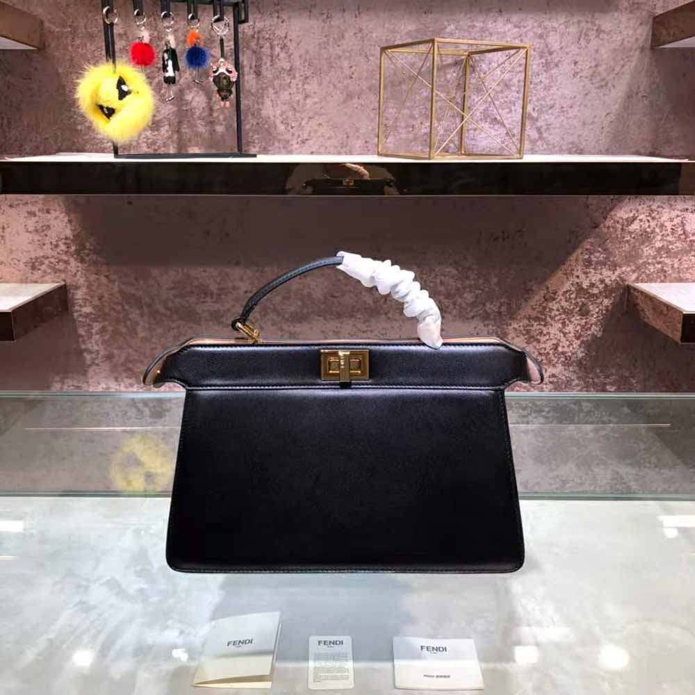 Fendi Women Peekaboo Iseeu East-West Leather Bag-Black - image 2
