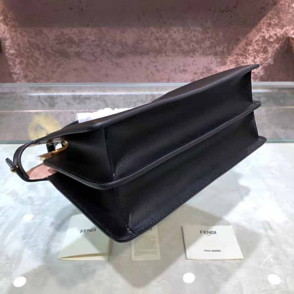 Fendi Women Peekaboo Iseeu East-West Leather Bag-Black - image 4