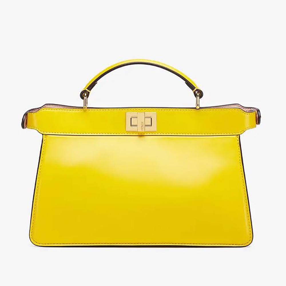 Fendi Women Peekaboo Iseeu East-West Leather Bag-Yellow - image 1