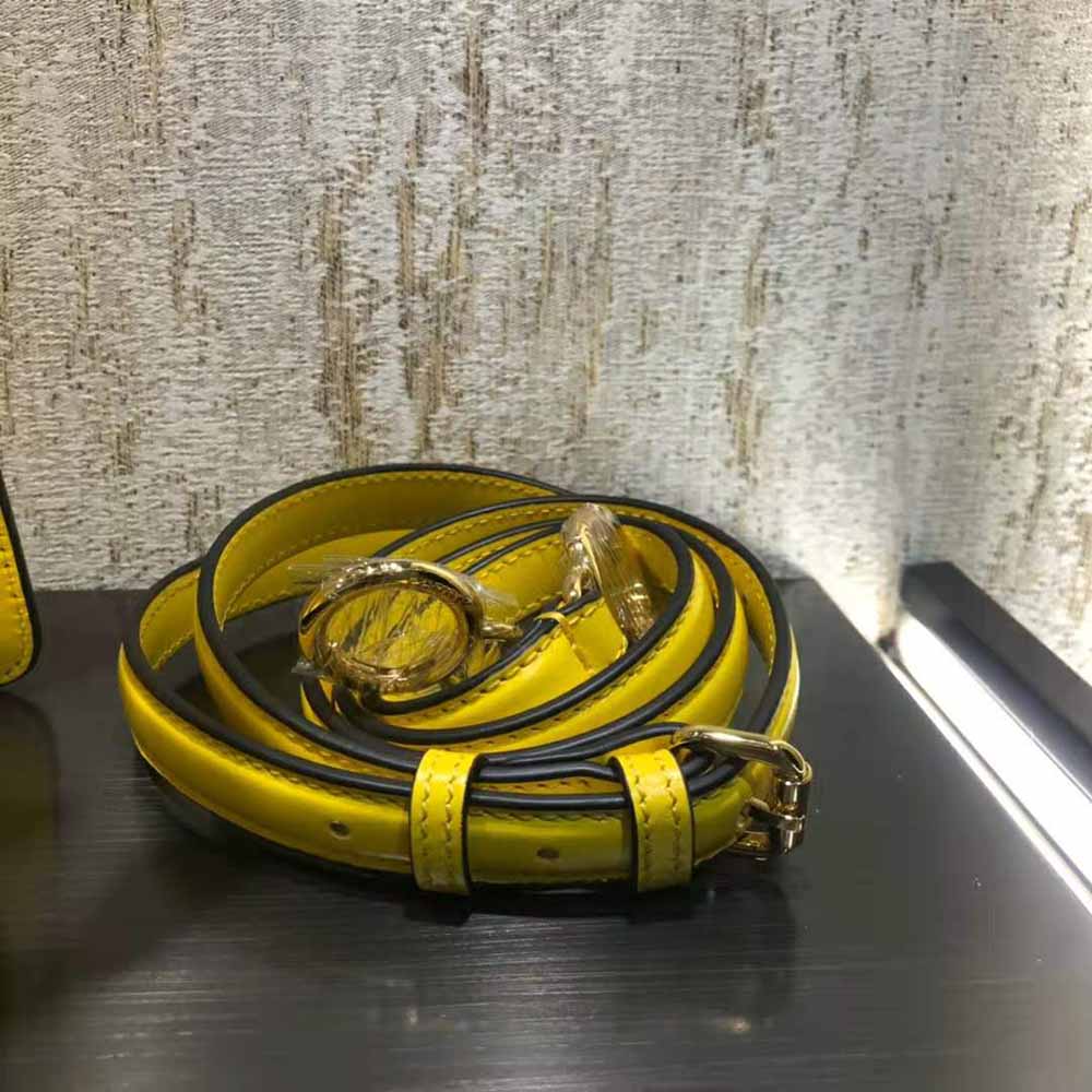 Fendi Women Peekaboo Iseeu East-West Leather Bag-Yellow - image 4