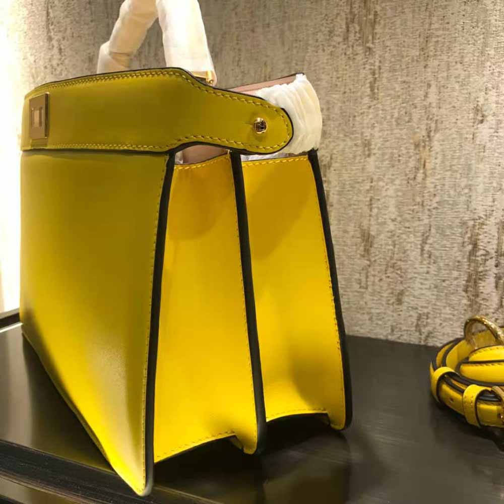 Fendi Women Peekaboo Iseeu East-West Leather Bag-Yellow - image 3