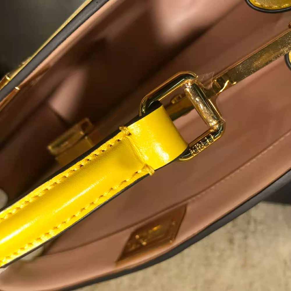 Fendi Women Peekaboo Iseeu East-West Leather Bag-Yellow - image 9
