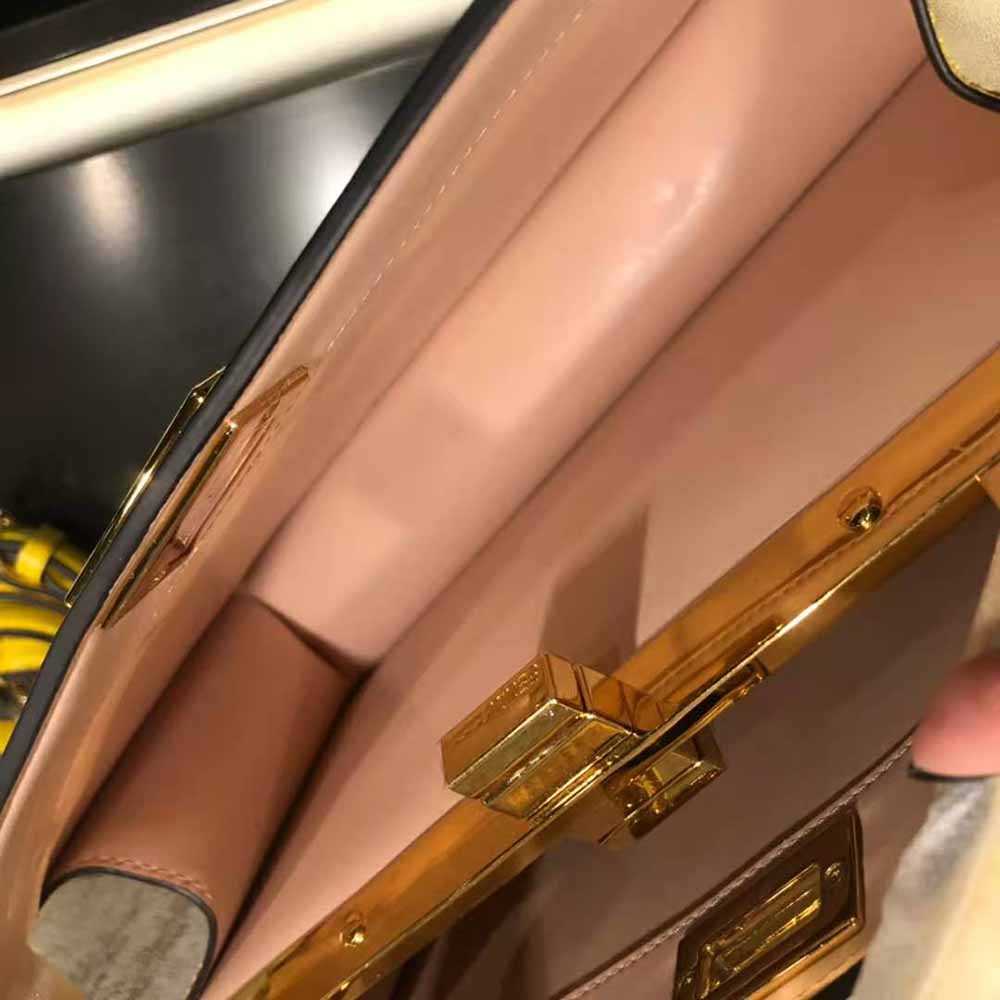 Fendi Women Peekaboo Iseeu East-West Leather Bag-Yellow - image 8