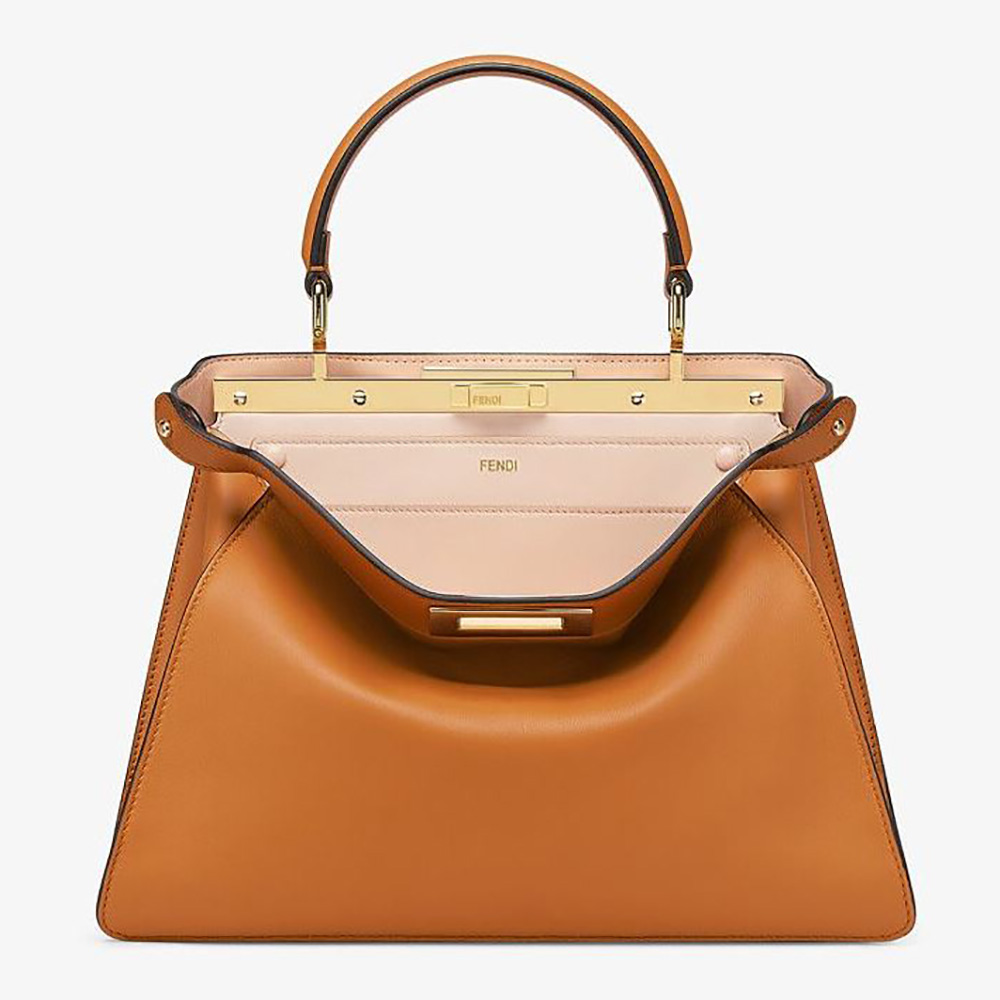 Fendi Women Peekaboo Iseeu Medium Leather Bag-Brown - image 1