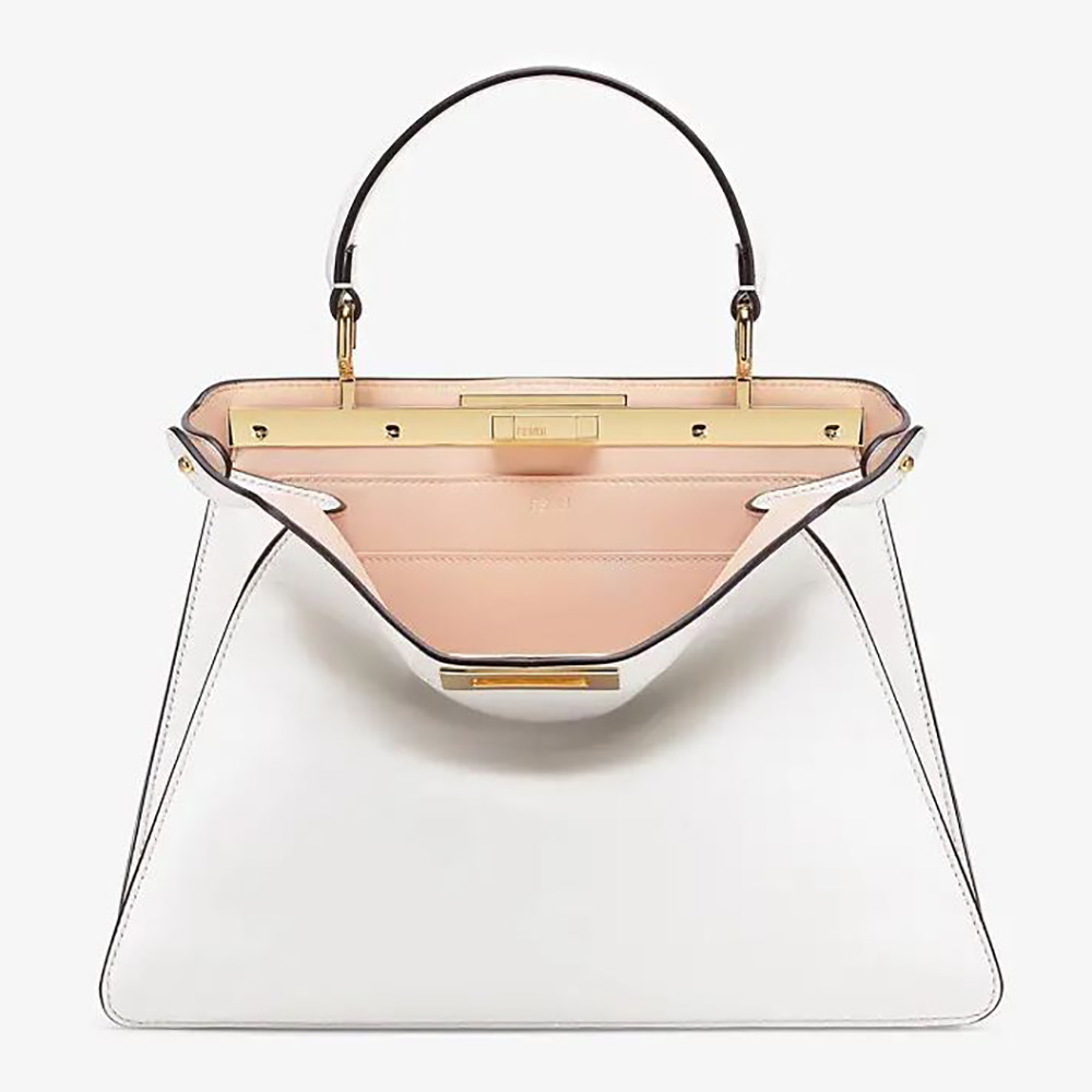 Fendi Women Peekaboo Iseeu Medium Leather Bag-White - image 1