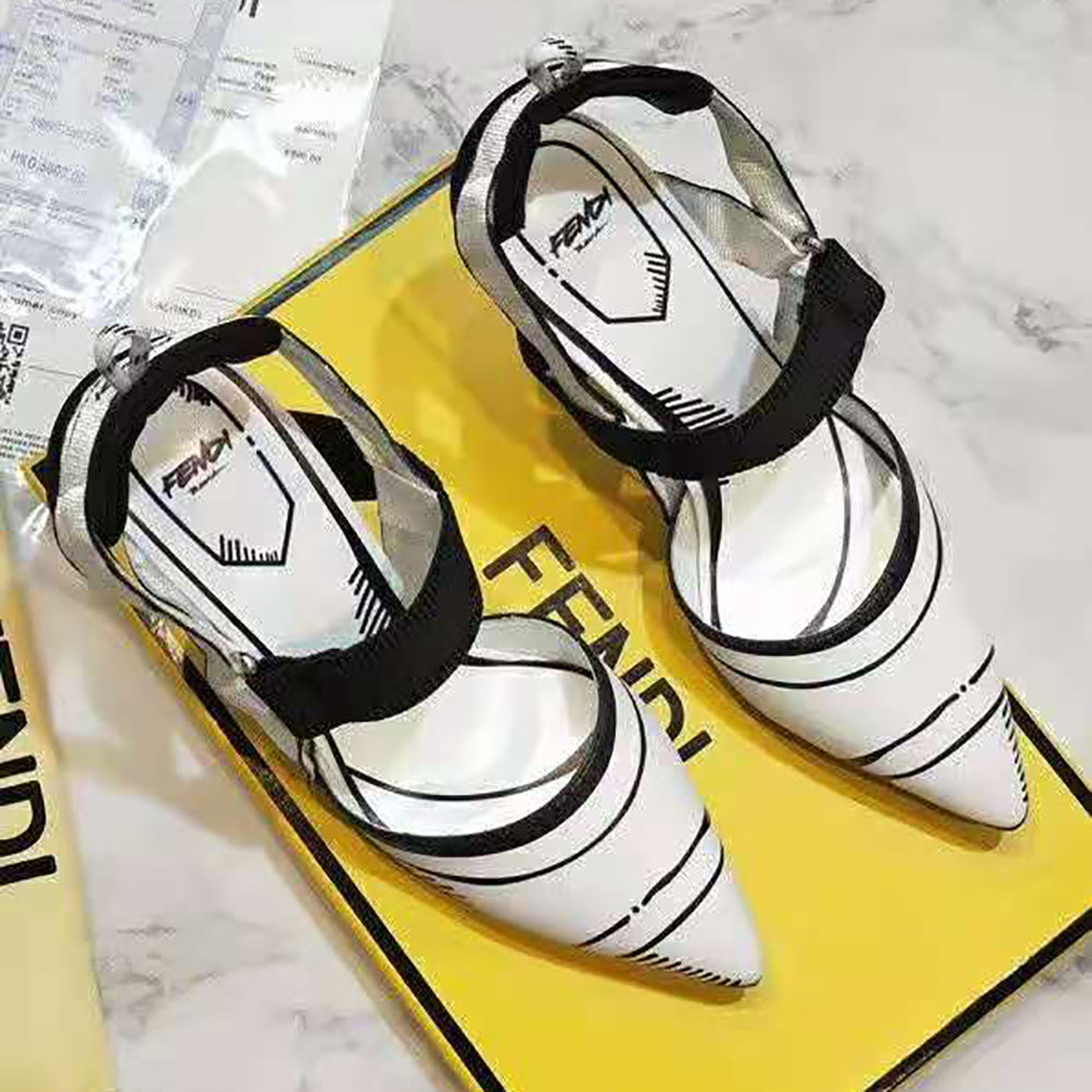 Fendi Women Slingbacks White Leather Colibrì Slingbacks 85 mm (3.3”) Heel - image 4