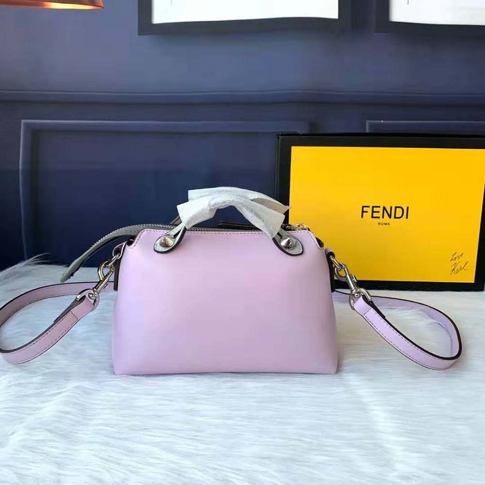Fendi Women by the way Mini Multicolor Leather Boston Bag-Pink - image 3
