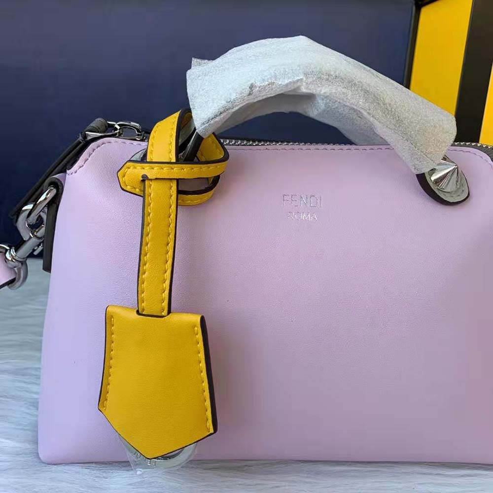 Fendi Women by the way Mini Multicolor Leather Boston Bag-Pink - image 9